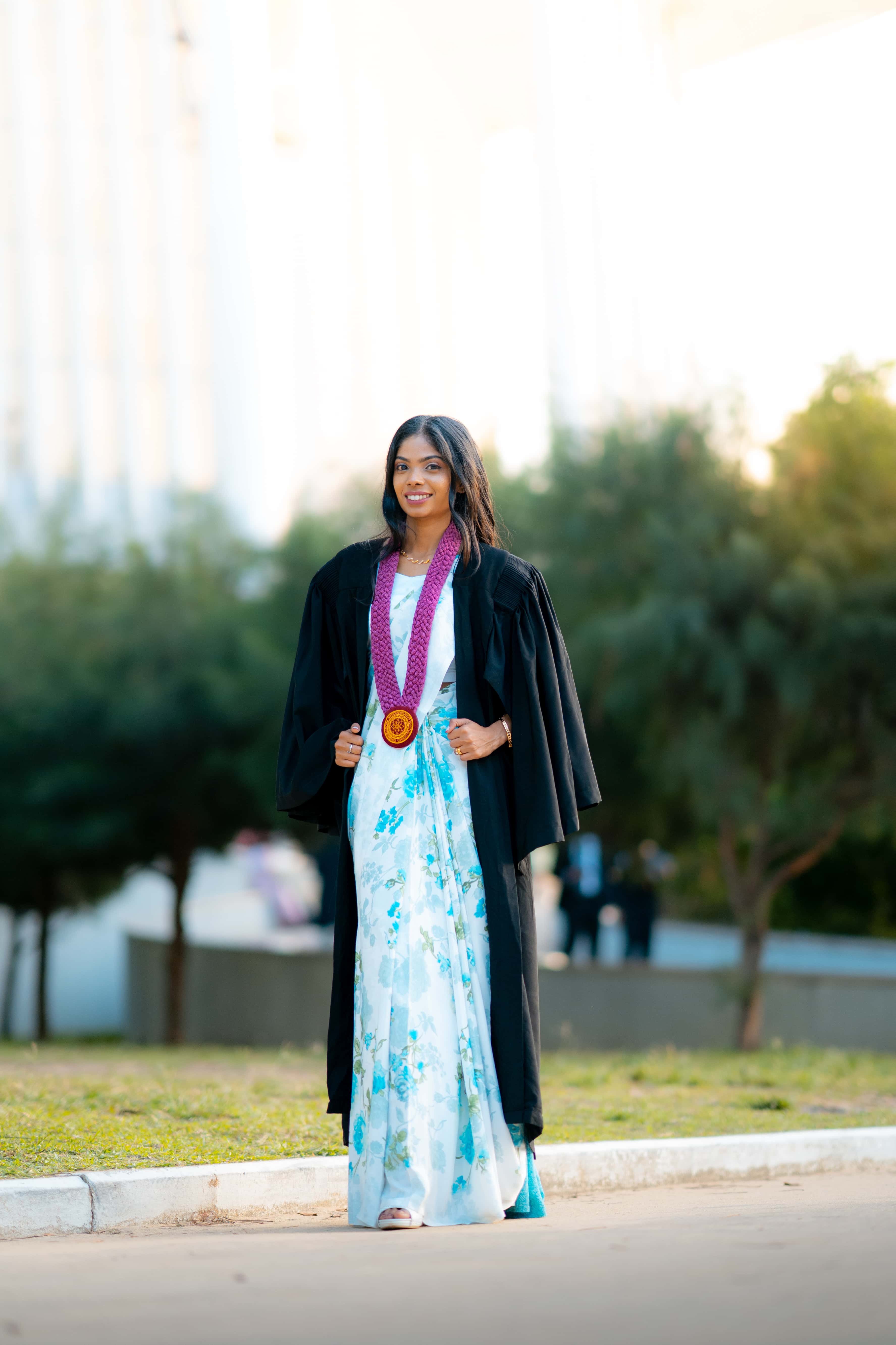 Graduation portrait session - candid emotion